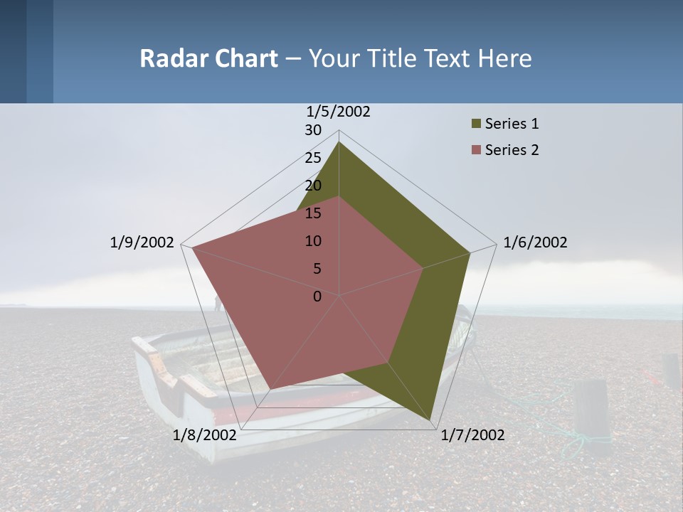 A Boat Sitting On Top Of A Sandy Beach PowerPoint Template