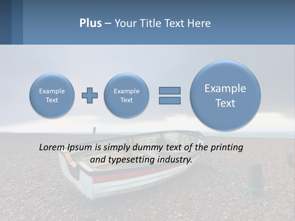 A Boat Sitting On Top Of A Sandy Beach PowerPoint Template