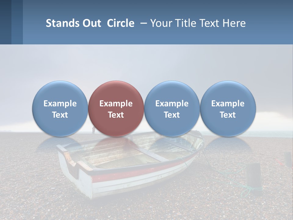 A Boat Sitting On Top Of A Sandy Beach PowerPoint Template