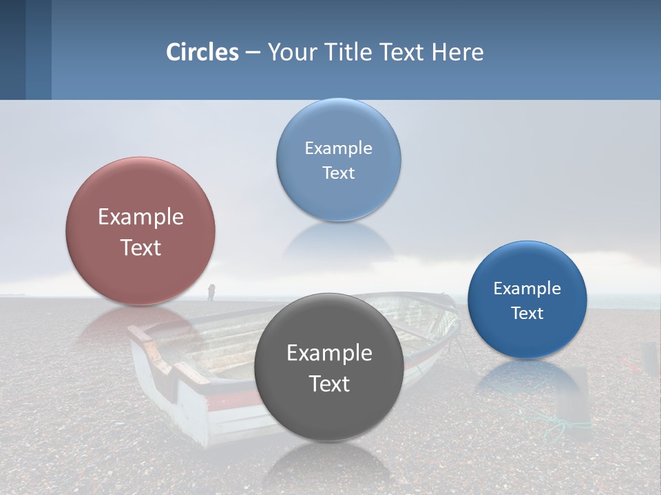 A Boat Sitting On Top Of A Sandy Beach PowerPoint Template