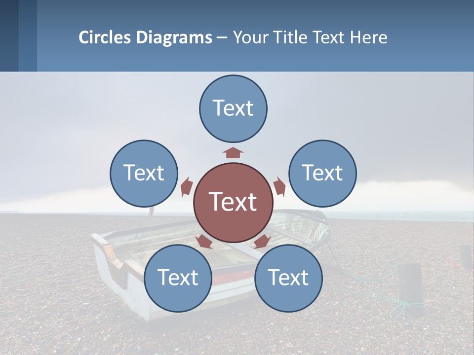 A Boat Sitting On Top Of A Sandy Beach PowerPoint Template