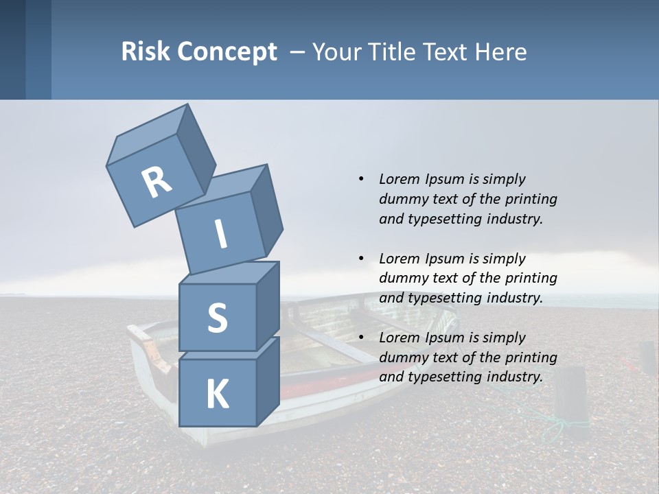 A Boat Sitting On Top Of A Sandy Beach PowerPoint Template