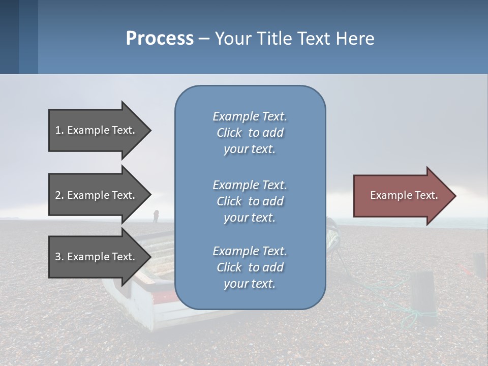 A Boat Sitting On Top Of A Sandy Beach PowerPoint Template