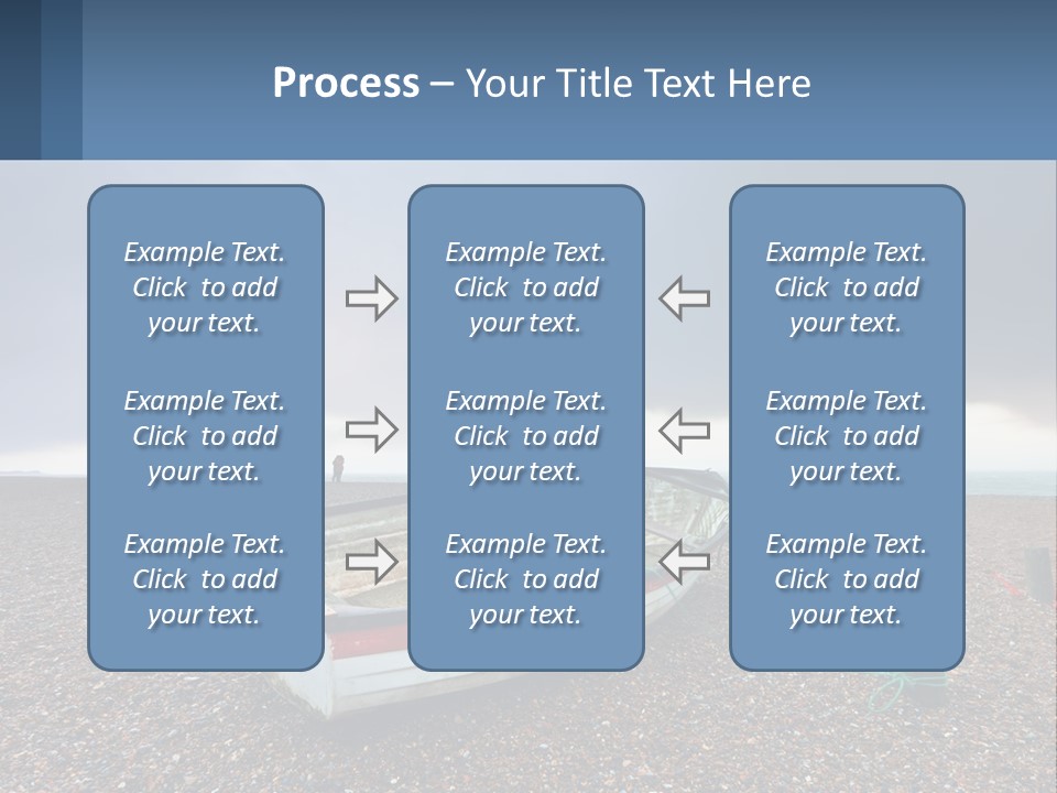 A Boat Sitting On Top Of A Sandy Beach PowerPoint Template