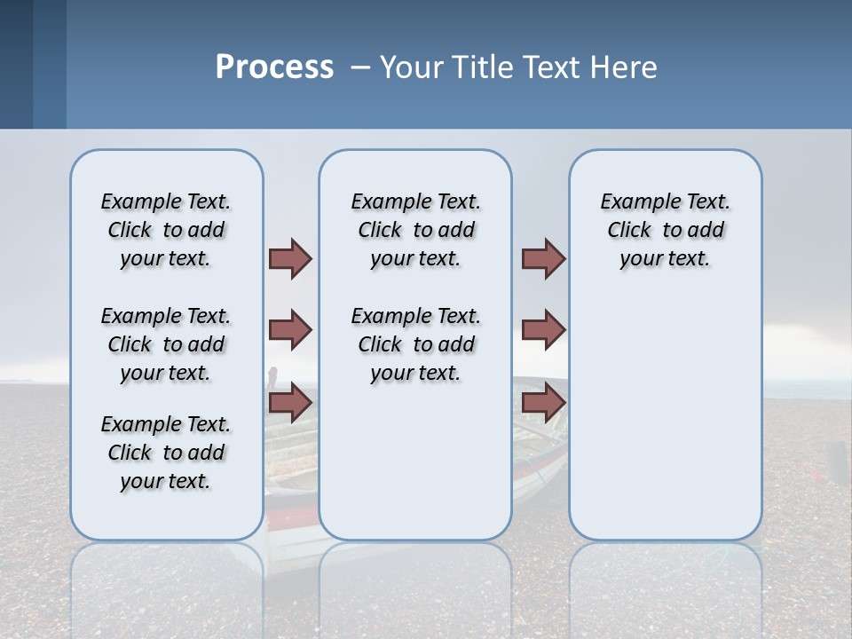 A Boat Sitting On Top Of A Sandy Beach PowerPoint Template