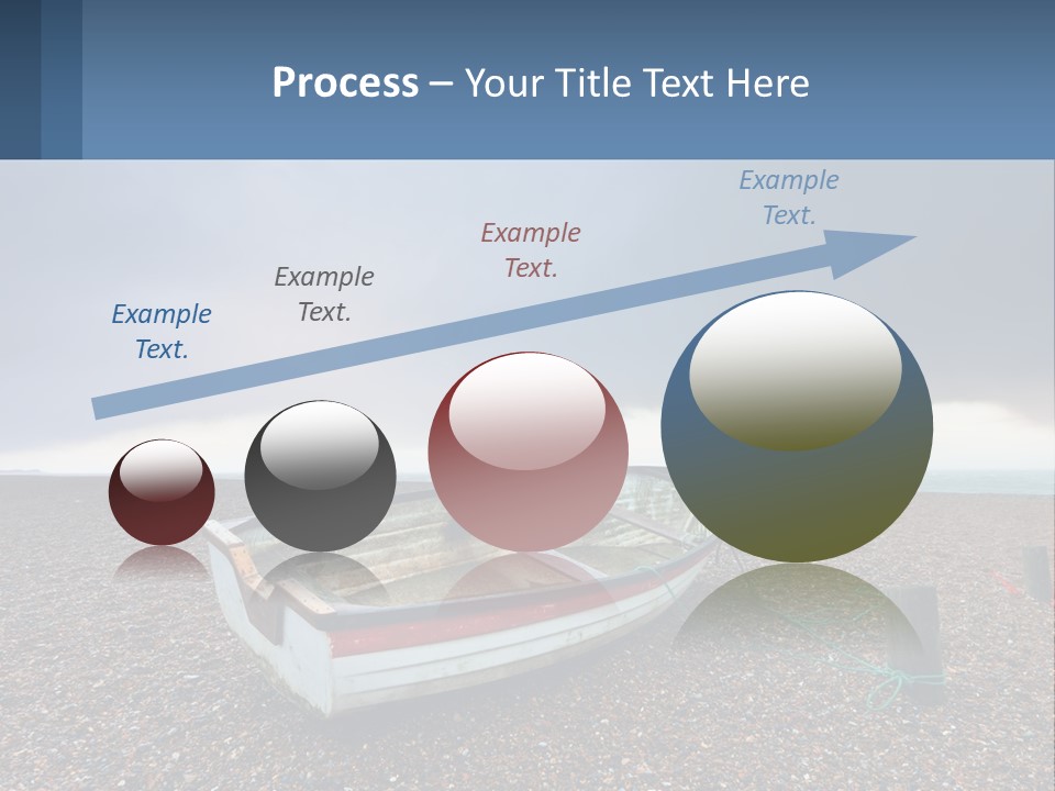 A Boat Sitting On Top Of A Sandy Beach PowerPoint Template