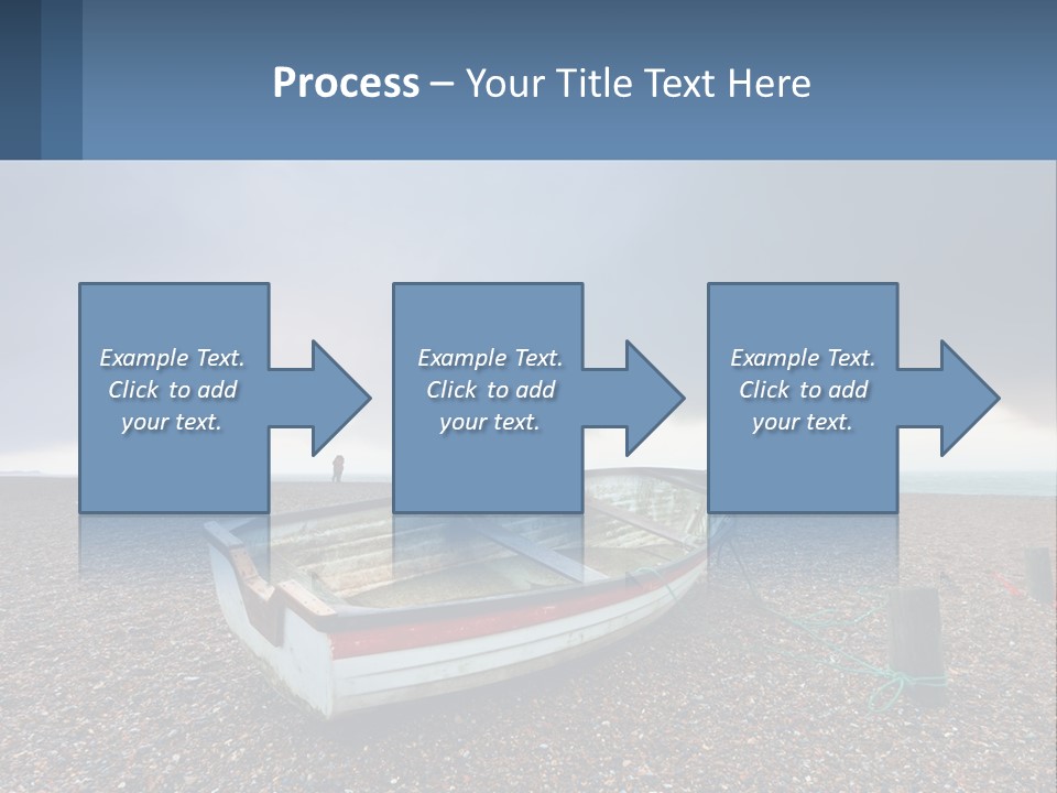 A Boat Sitting On Top Of A Sandy Beach PowerPoint Template