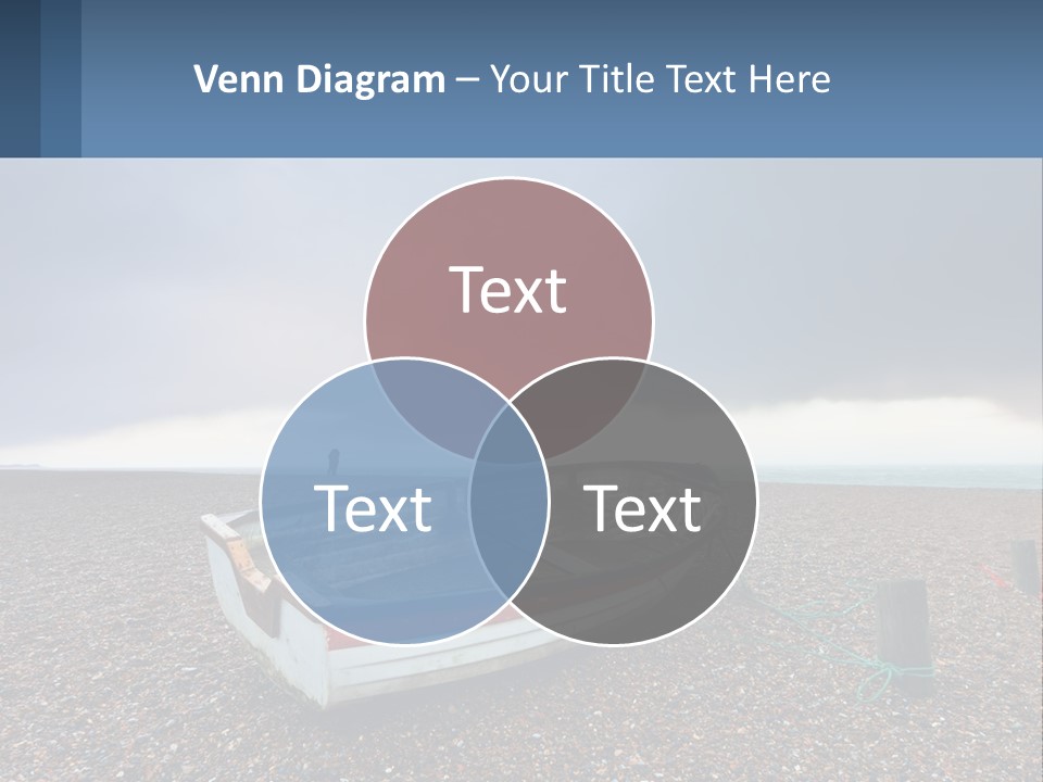 A Boat Sitting On Top Of A Sandy Beach PowerPoint Template