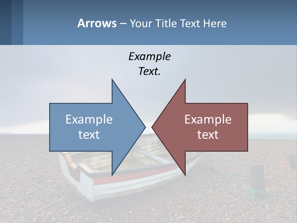 A Boat Sitting On Top Of A Sandy Beach PowerPoint Template