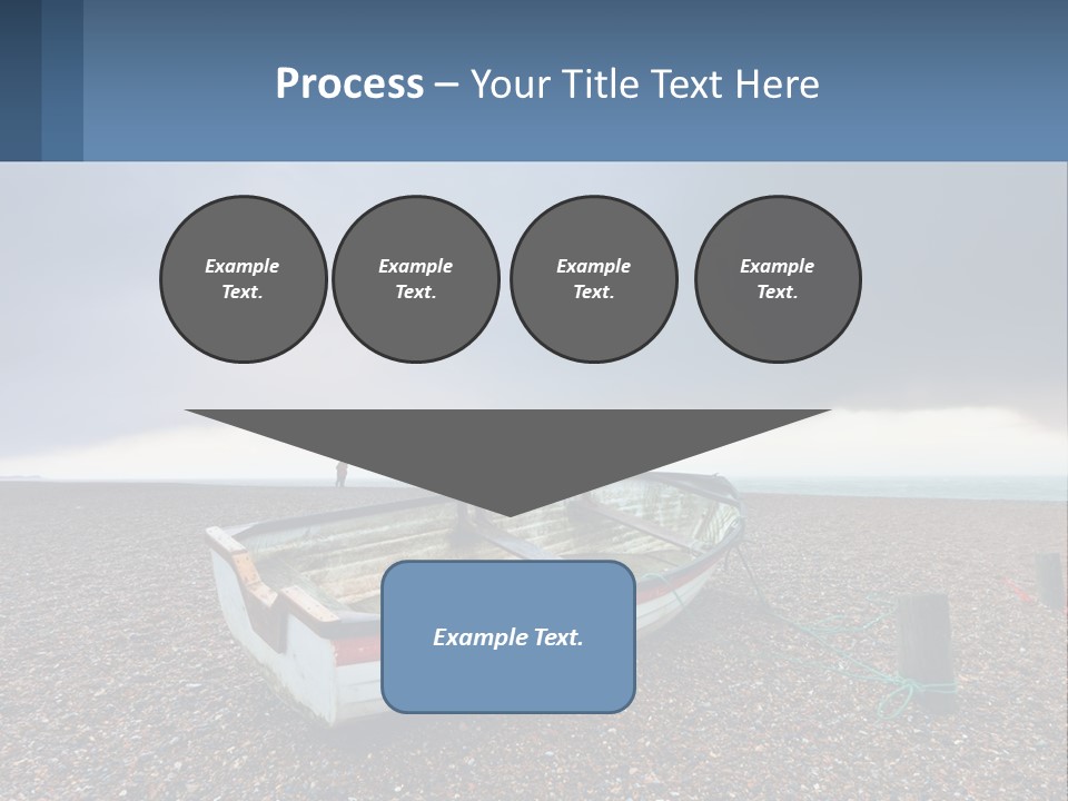 A Boat Sitting On Top Of A Sandy Beach PowerPoint Template