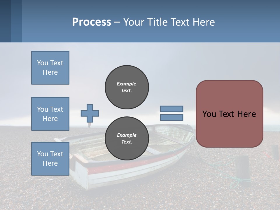 A Boat Sitting On Top Of A Sandy Beach PowerPoint Template