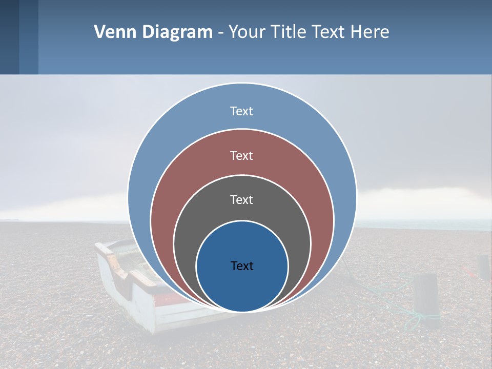 A Boat Sitting On Top Of A Sandy Beach PowerPoint Template