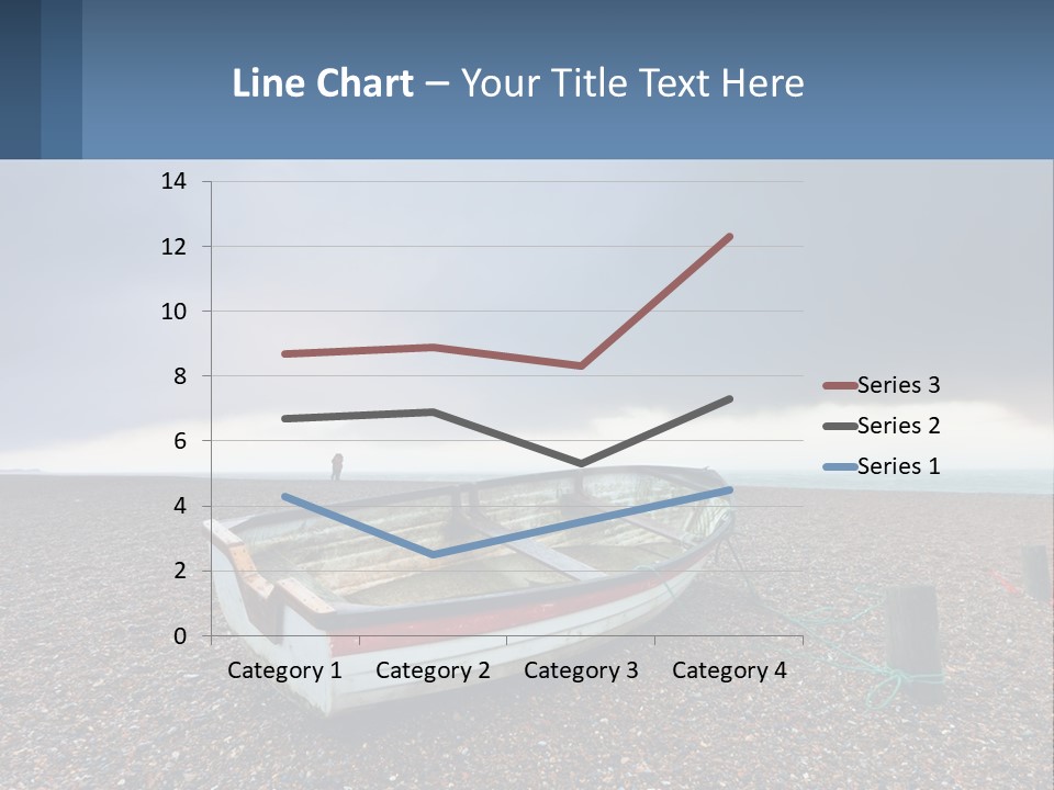 A Boat Sitting On Top Of A Sandy Beach PowerPoint Template