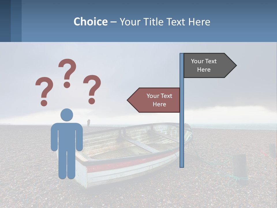 A Boat Sitting On Top Of A Sandy Beach PowerPoint Template