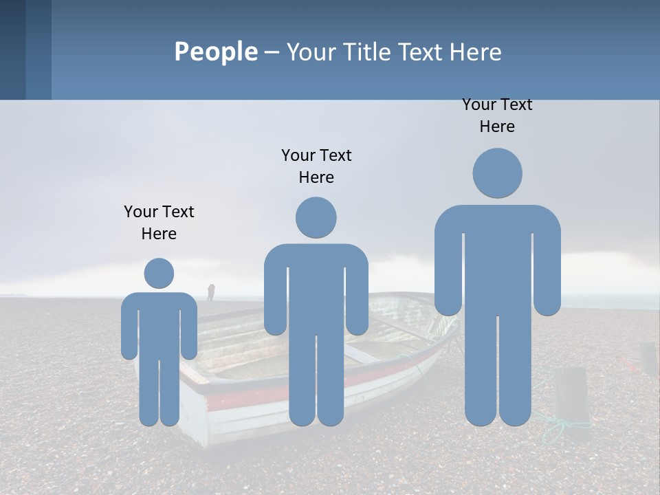 A Boat Sitting On Top Of A Sandy Beach PowerPoint Template