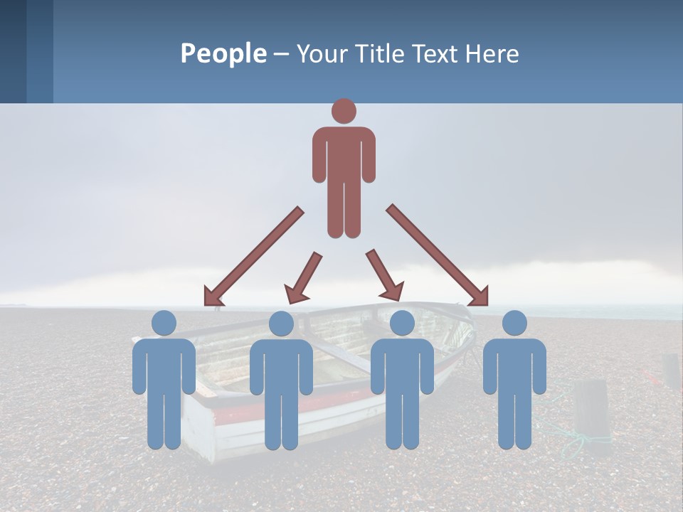 A Boat Sitting On Top Of A Sandy Beach PowerPoint Template