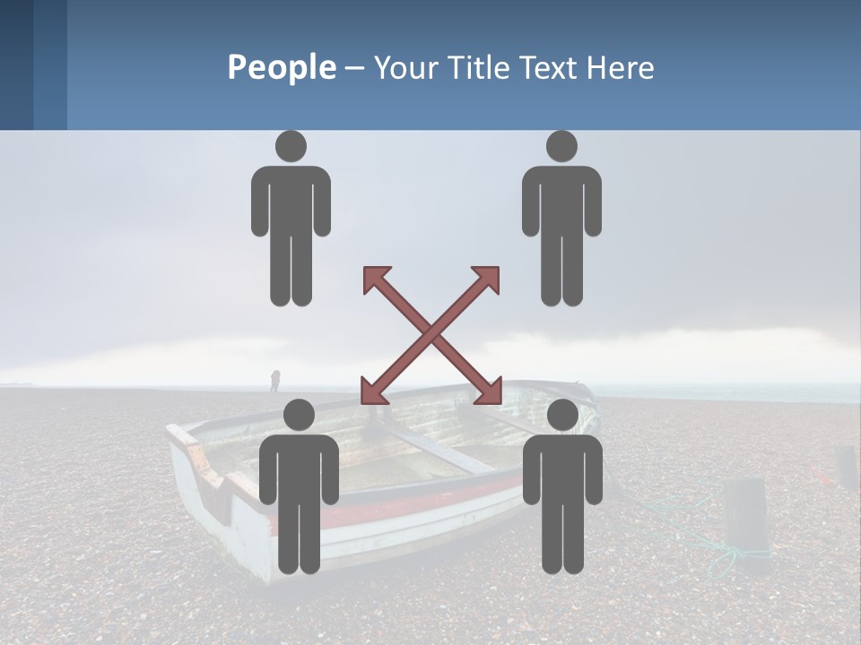 A Boat Sitting On Top Of A Sandy Beach PowerPoint Template