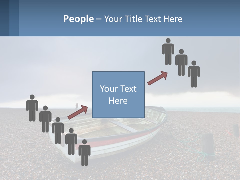 A Boat Sitting On Top Of A Sandy Beach PowerPoint Template