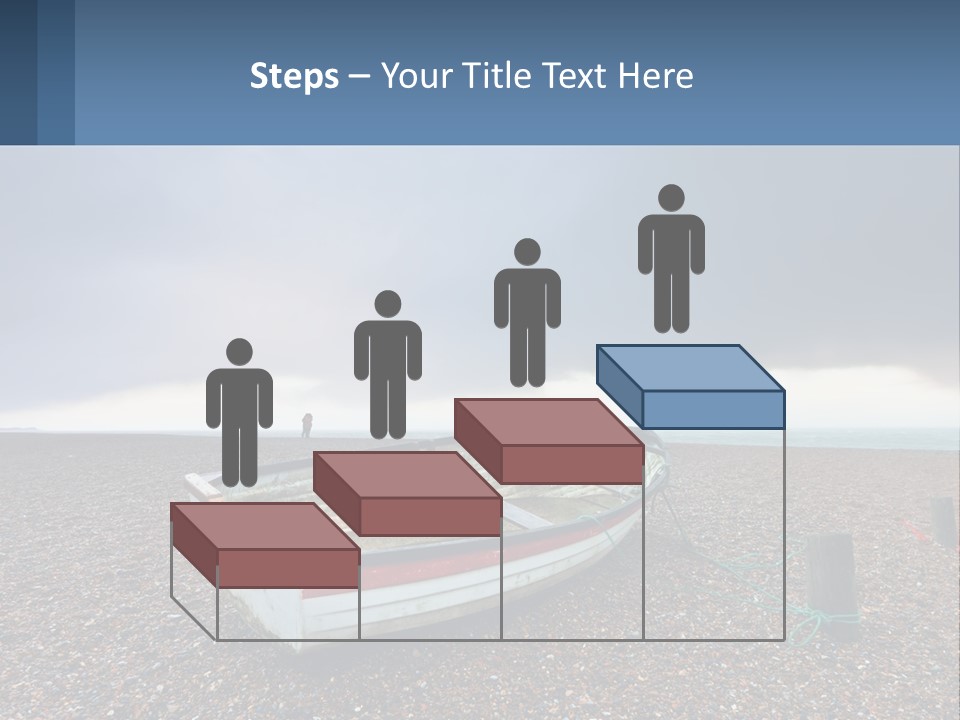 A Boat Sitting On Top Of A Sandy Beach PowerPoint Template