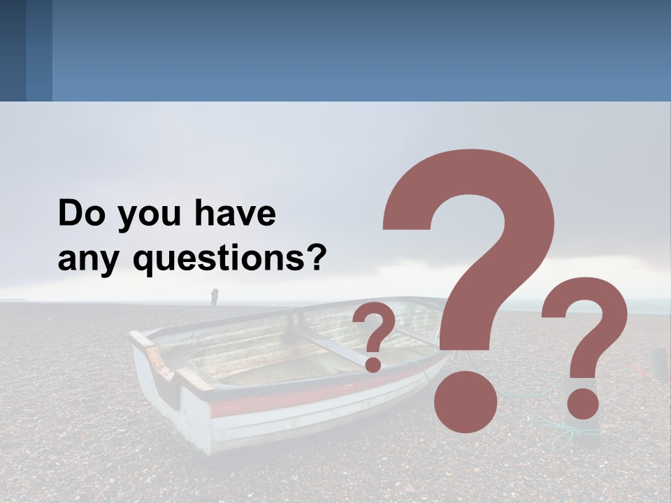 A Boat Sitting On Top Of A Sandy Beach PowerPoint Template