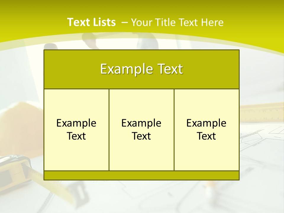 A Group Of People Standing Around A Table With Blueprint PowerPoint Template