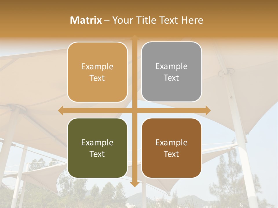 A Group Of Umbrellas With A Blue Sky In The Background PowerPoint Template