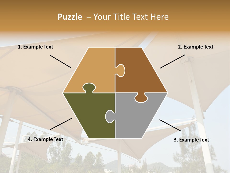 A Group Of Umbrellas With A Blue Sky In The Background PowerPoint Template