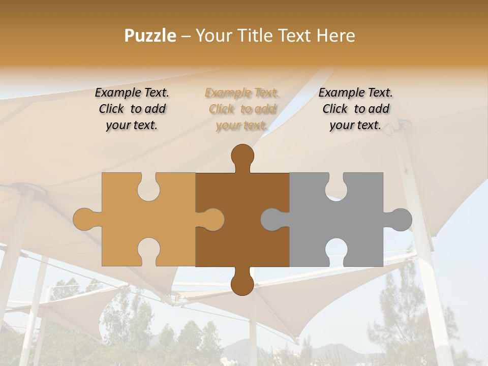 A Group Of Umbrellas With A Blue Sky In The Background PowerPoint Template