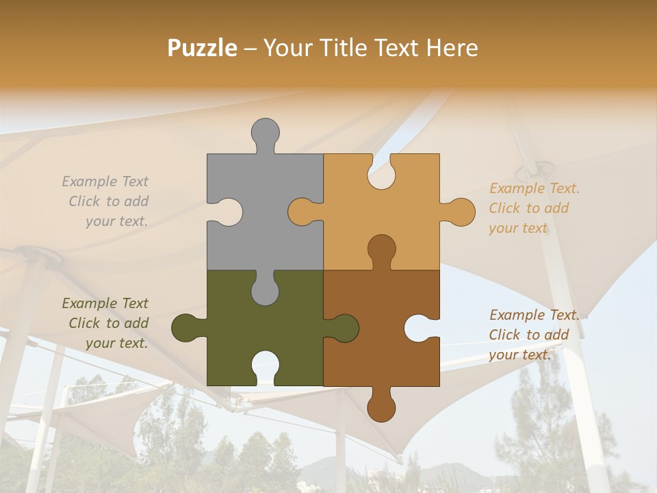 A Group Of Umbrellas With A Blue Sky In The Background PowerPoint Template