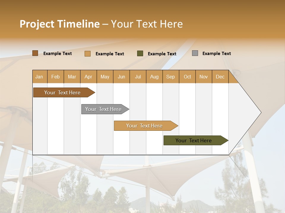 A Group Of Umbrellas With A Blue Sky In The Background PowerPoint Template