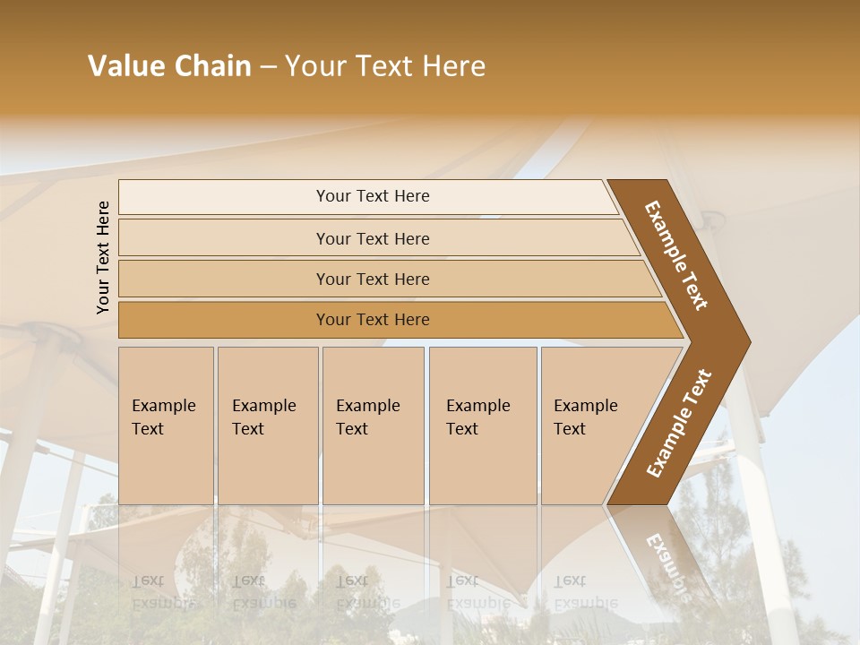 A Group Of Umbrellas With A Blue Sky In The Background PowerPoint Template