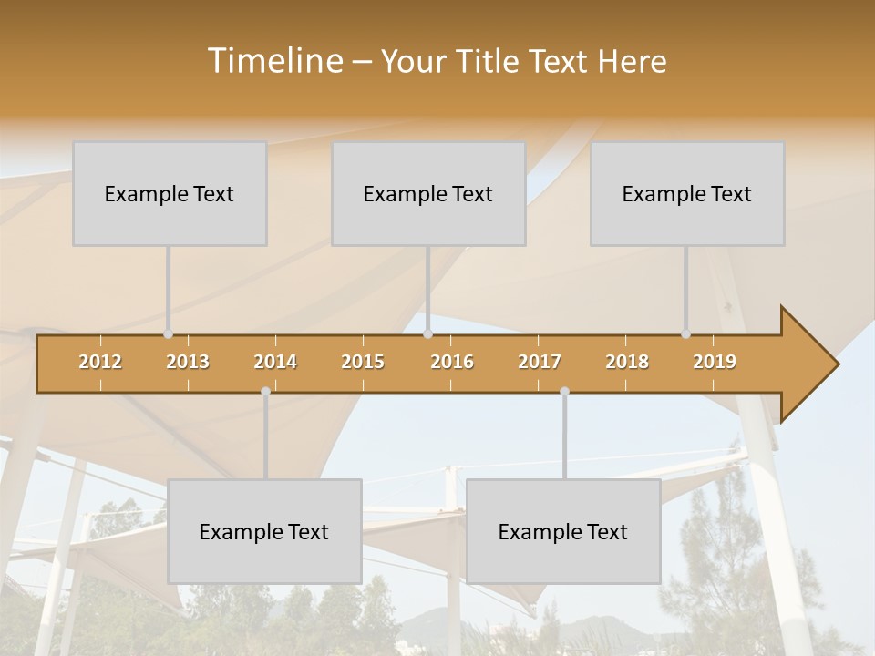 A Group Of Umbrellas With A Blue Sky In The Background PowerPoint Template