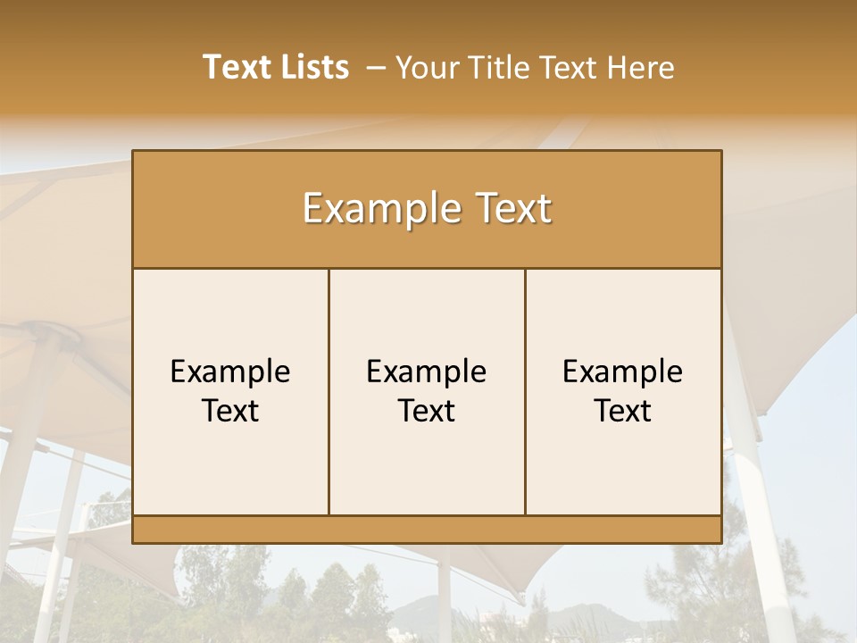 A Group Of Umbrellas With A Blue Sky In The Background PowerPoint Template