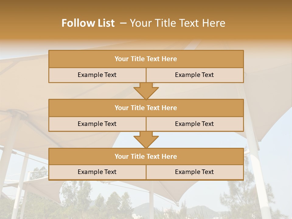 A Group Of Umbrellas With A Blue Sky In The Background PowerPoint Template