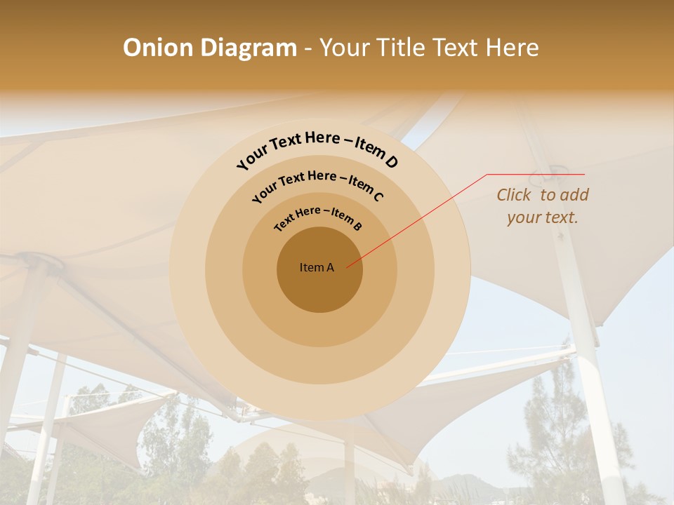 A Group Of Umbrellas With A Blue Sky In The Background PowerPoint Template