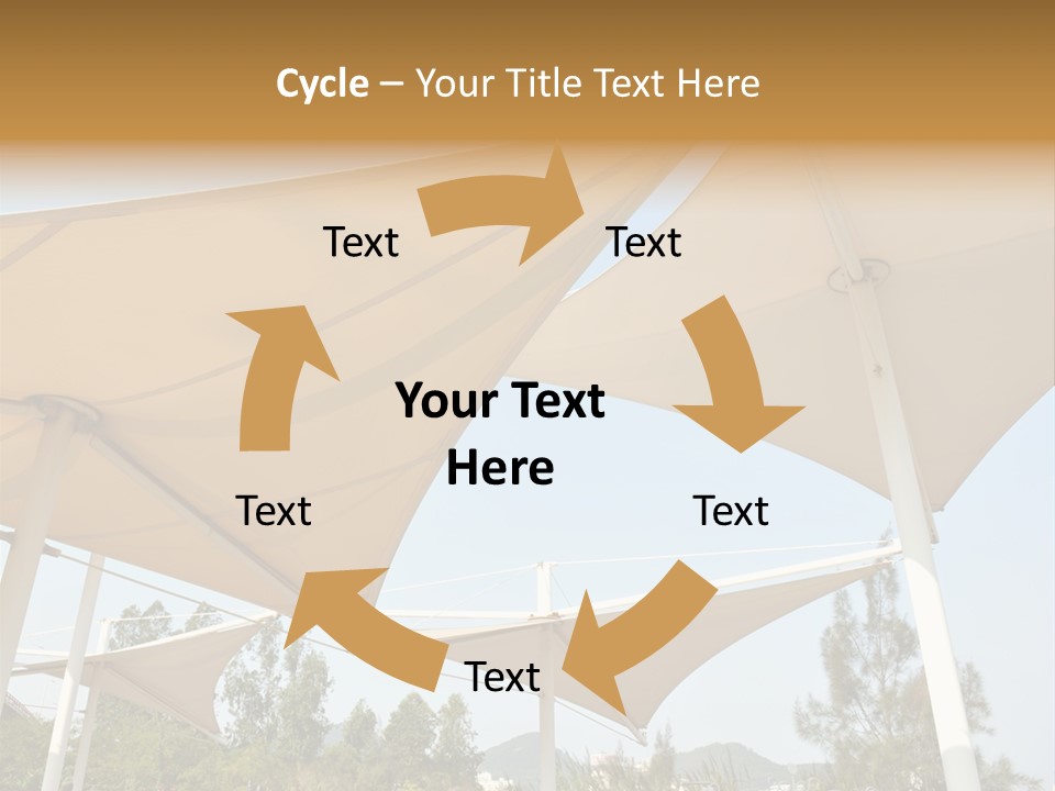 A Group Of Umbrellas With A Blue Sky In The Background PowerPoint Template