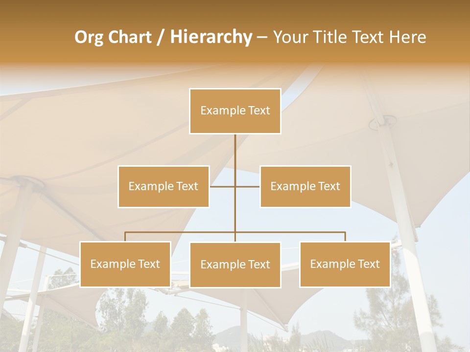 A Group Of Umbrellas With A Blue Sky In The Background PowerPoint Template