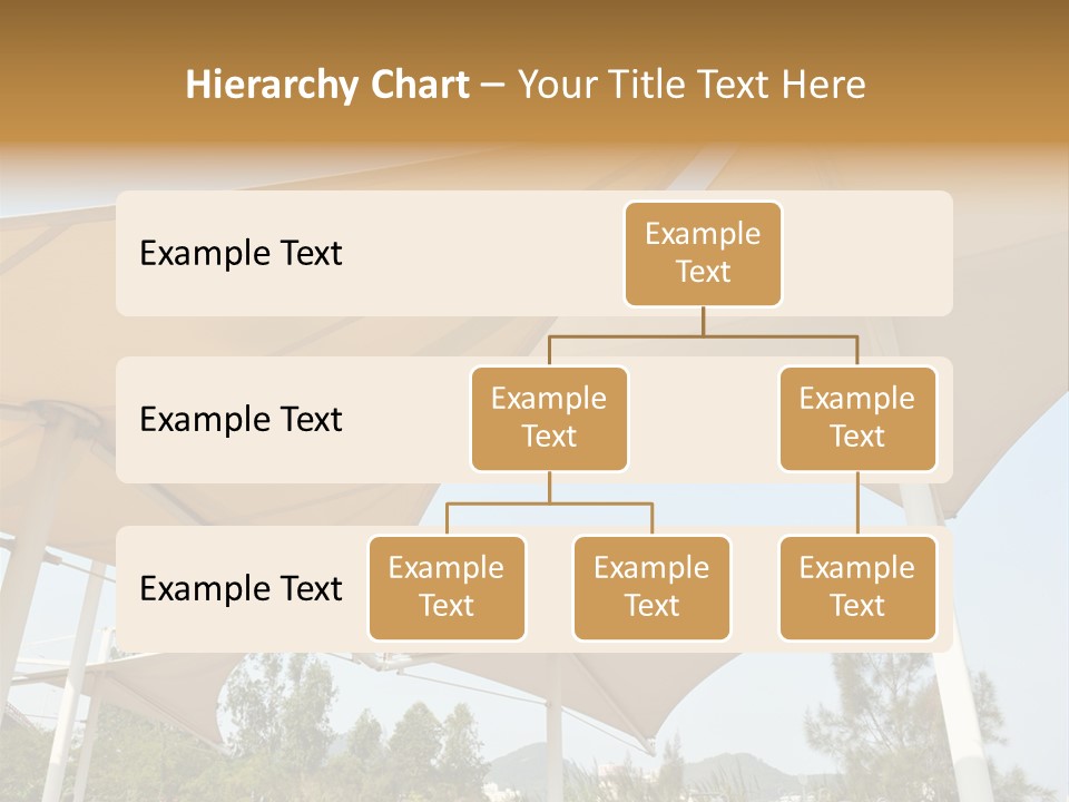 A Group Of Umbrellas With A Blue Sky In The Background PowerPoint Template
