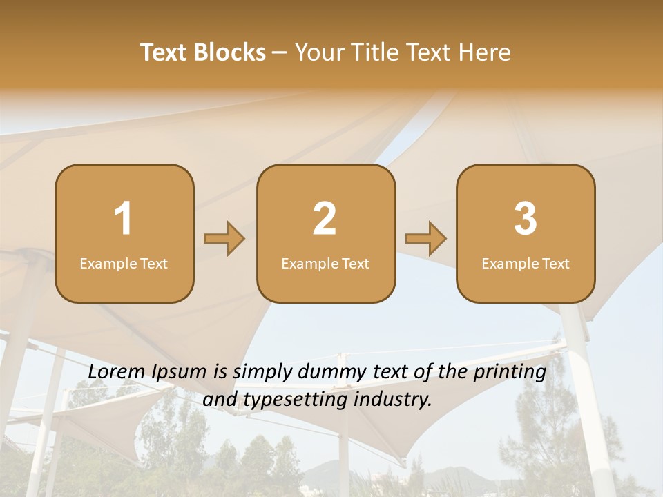 A Group Of Umbrellas With A Blue Sky In The Background PowerPoint Template