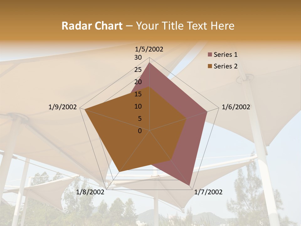 A Group Of Umbrellas With A Blue Sky In The Background PowerPoint Template