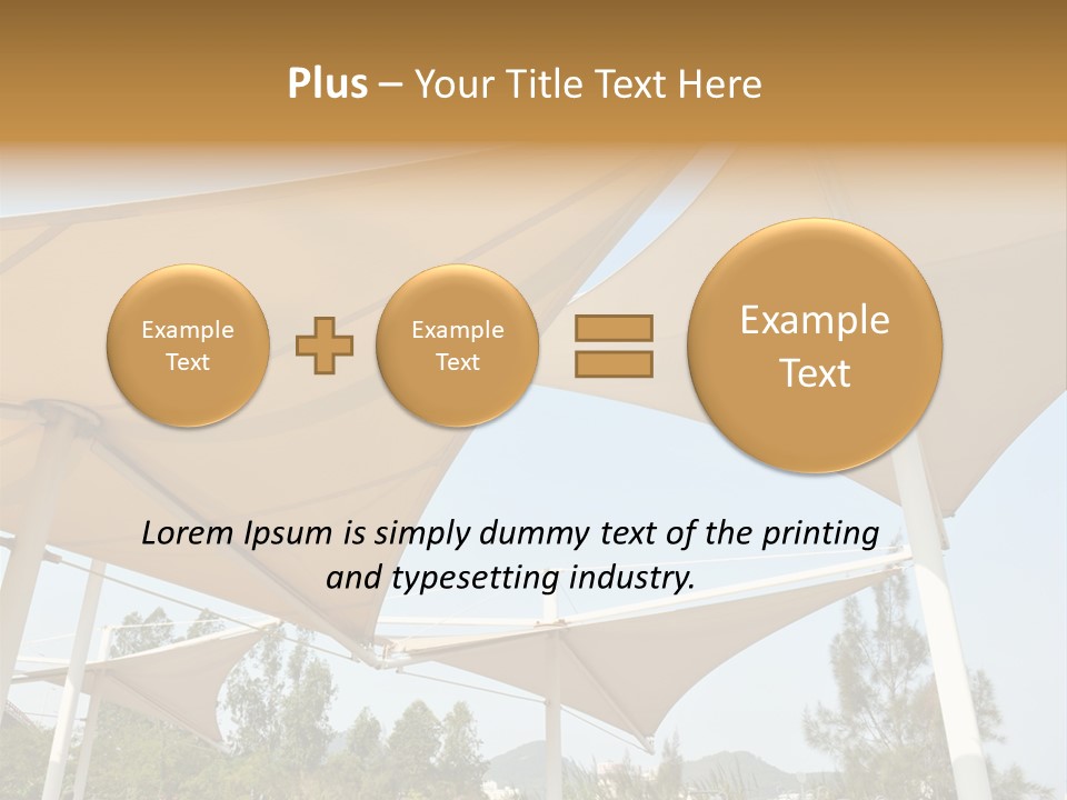 A Group Of Umbrellas With A Blue Sky In The Background PowerPoint Template