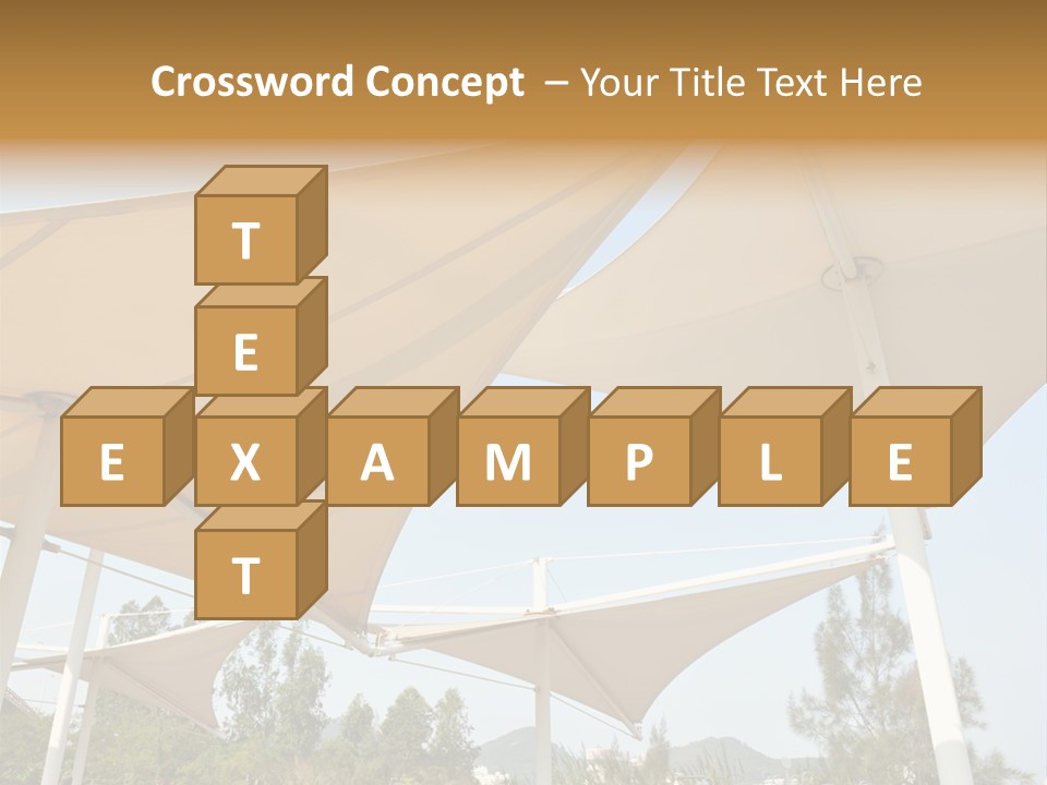 A Group Of Umbrellas With A Blue Sky In The Background PowerPoint Template