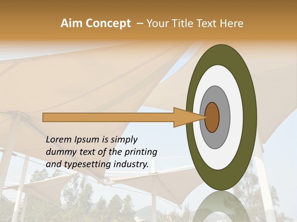 A Group Of Umbrellas With A Blue Sky In The Background PowerPoint Template