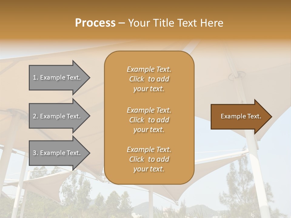 A Group Of Umbrellas With A Blue Sky In The Background PowerPoint Template