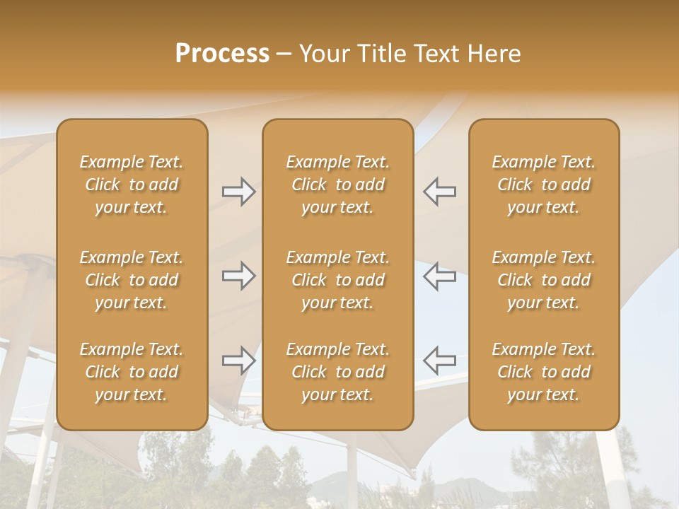 A Group Of Umbrellas With A Blue Sky In The Background PowerPoint Template