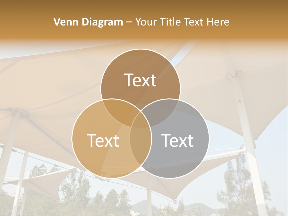 A Group Of Umbrellas With A Blue Sky In The Background PowerPoint Template