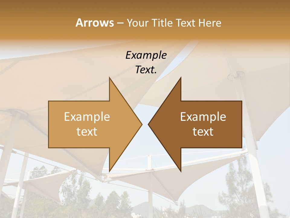 A Group Of Umbrellas With A Blue Sky In The Background PowerPoint Template