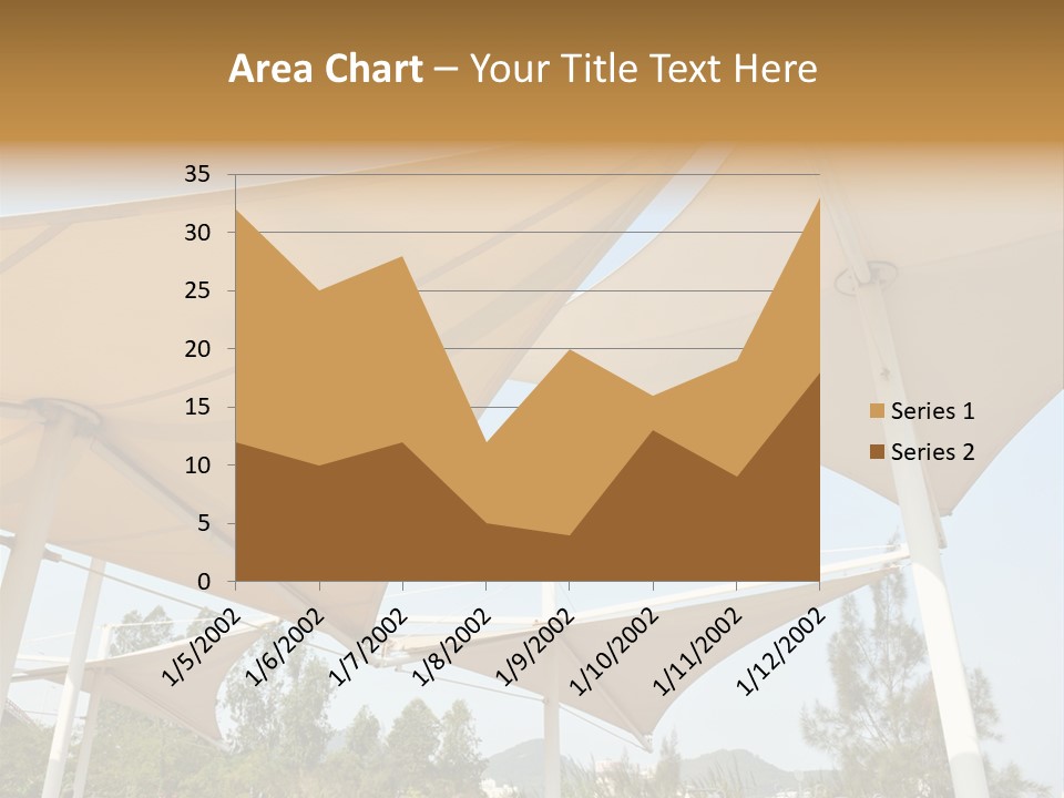 A Group Of Umbrellas With A Blue Sky In The Background PowerPoint Template