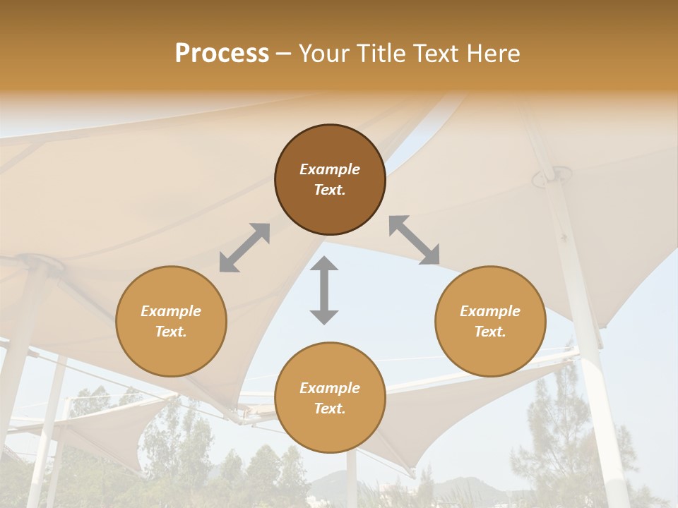 A Group Of Umbrellas With A Blue Sky In The Background PowerPoint Template