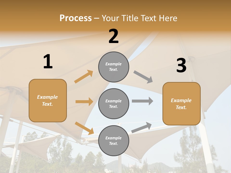 A Group Of Umbrellas With A Blue Sky In The Background PowerPoint Template